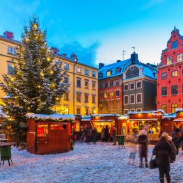 Weihnachtsmarkt in Stockholm