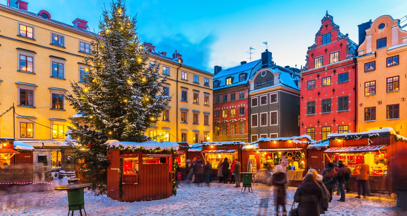 Weihnachtsmarkt in Stockholm