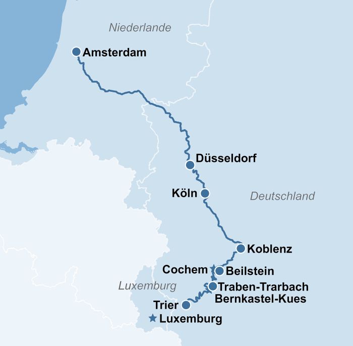 Karte Ms Charles Dickens Mosel Rhein 2026