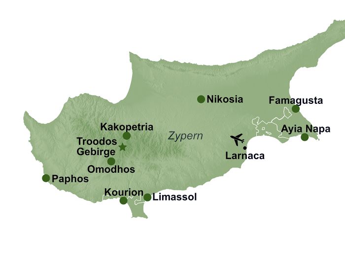Karte Zypern 2026
