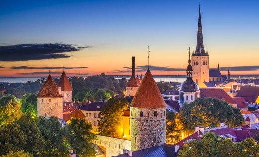 Tallinn Bei Nacht