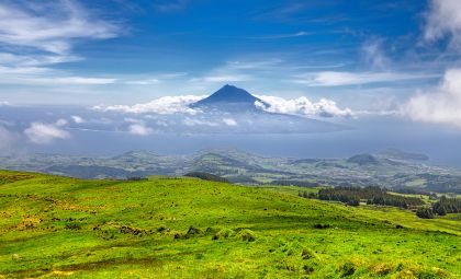 Insel Pico mit Vulkan auf den Azoren