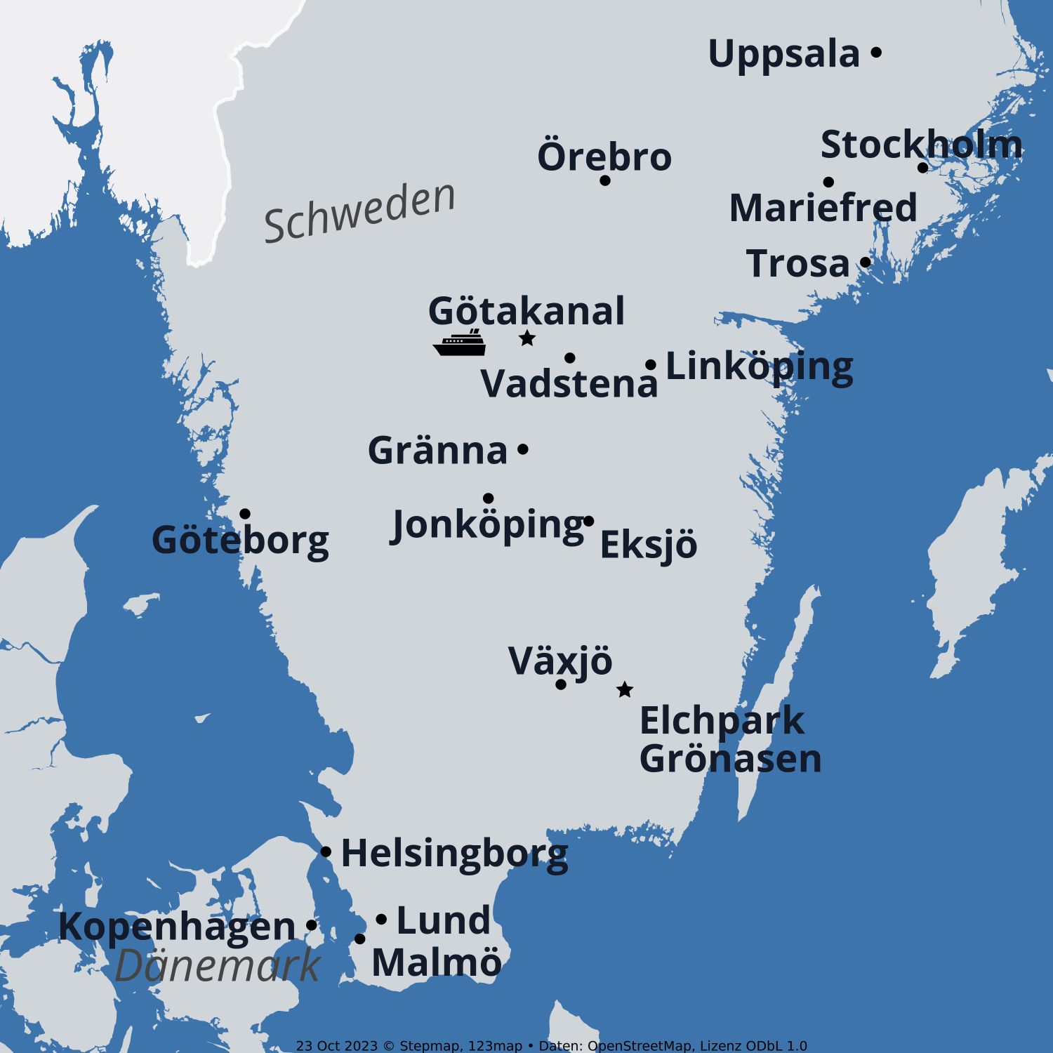 Karte Suedschweden 2026