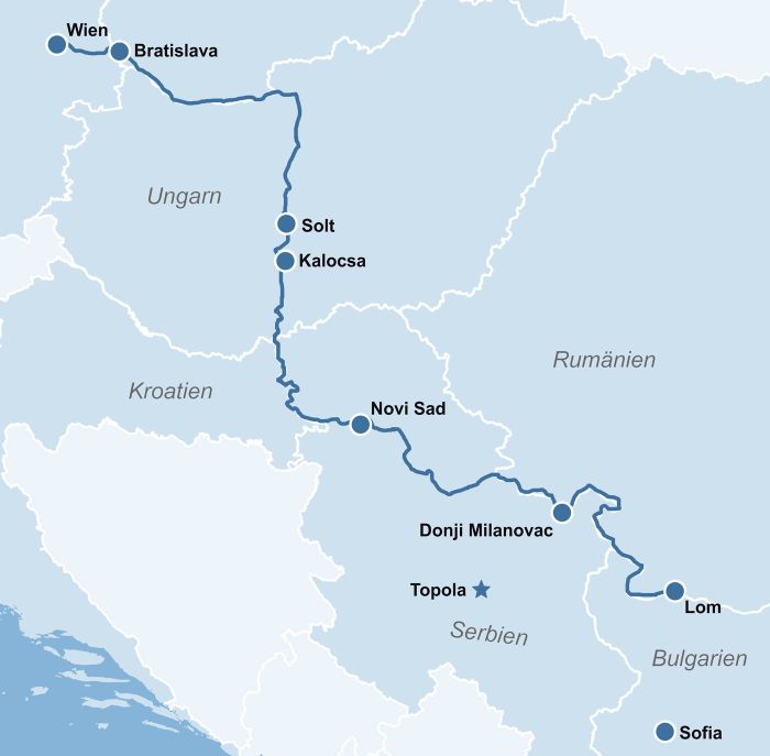 Karte Ms Charles Dickens Flusskreuzfahrt Donau Schnuppern Im Sommer 2026