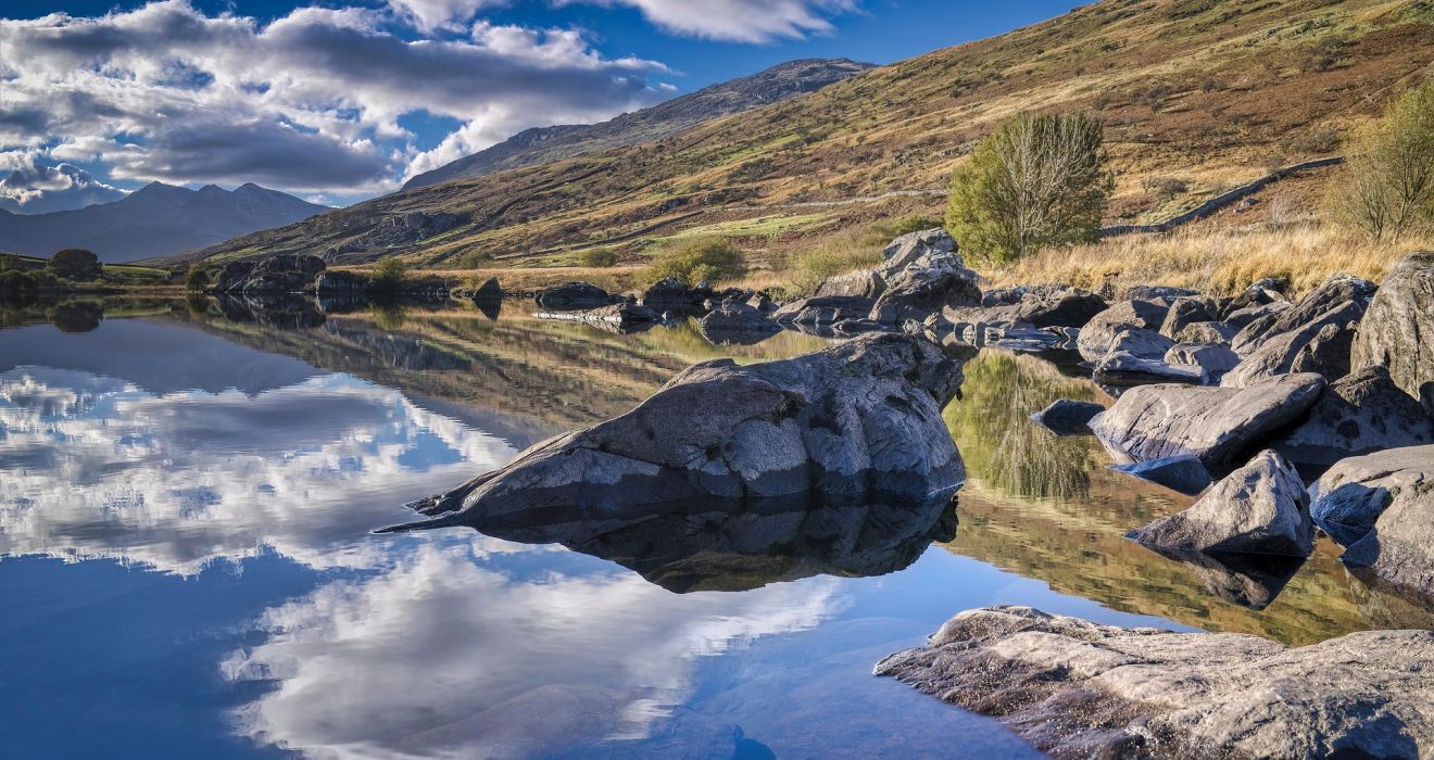 Dramatische Wolkenstimmung in Snowdonia