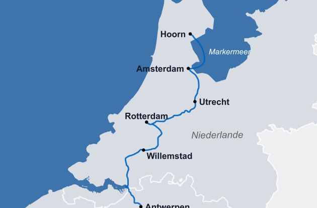 Karte Ms Charles Dickens Holland 2026
