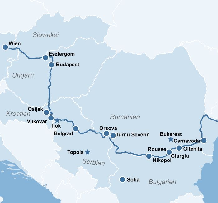 Karte Ms Charles Dickens Flusskreuzfahrt Donau Kreuzfahrt Xxl