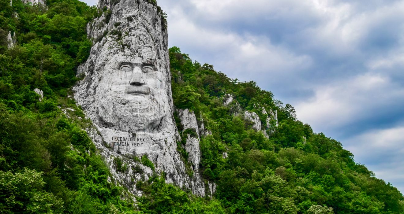Kopf des Decebal im Eisernen Tor