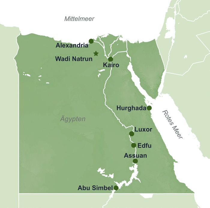 Karte &Auml;gypten