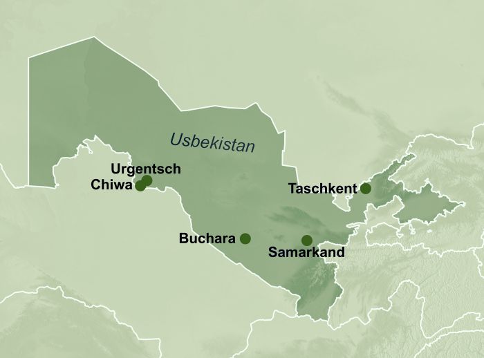 Karte Usbekistan 2026