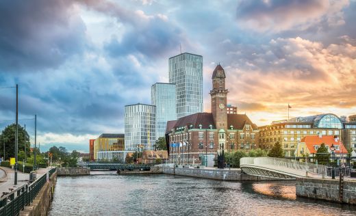 Malm&ouml; Sonnenuntergang