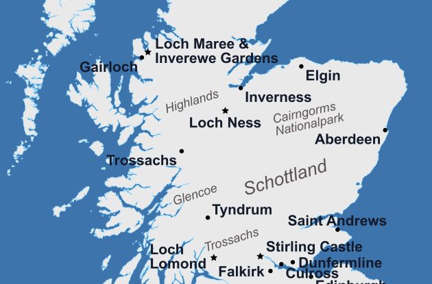 Karte Schottland 2027