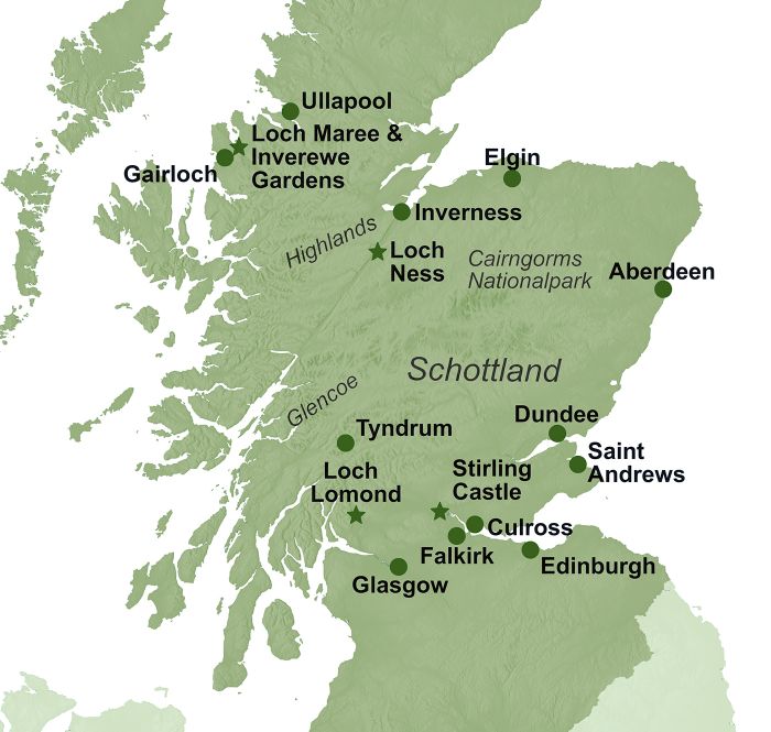 Karte Schottland 2027