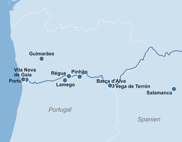 Karte Ms Douro Spirit Rio Douro 2026