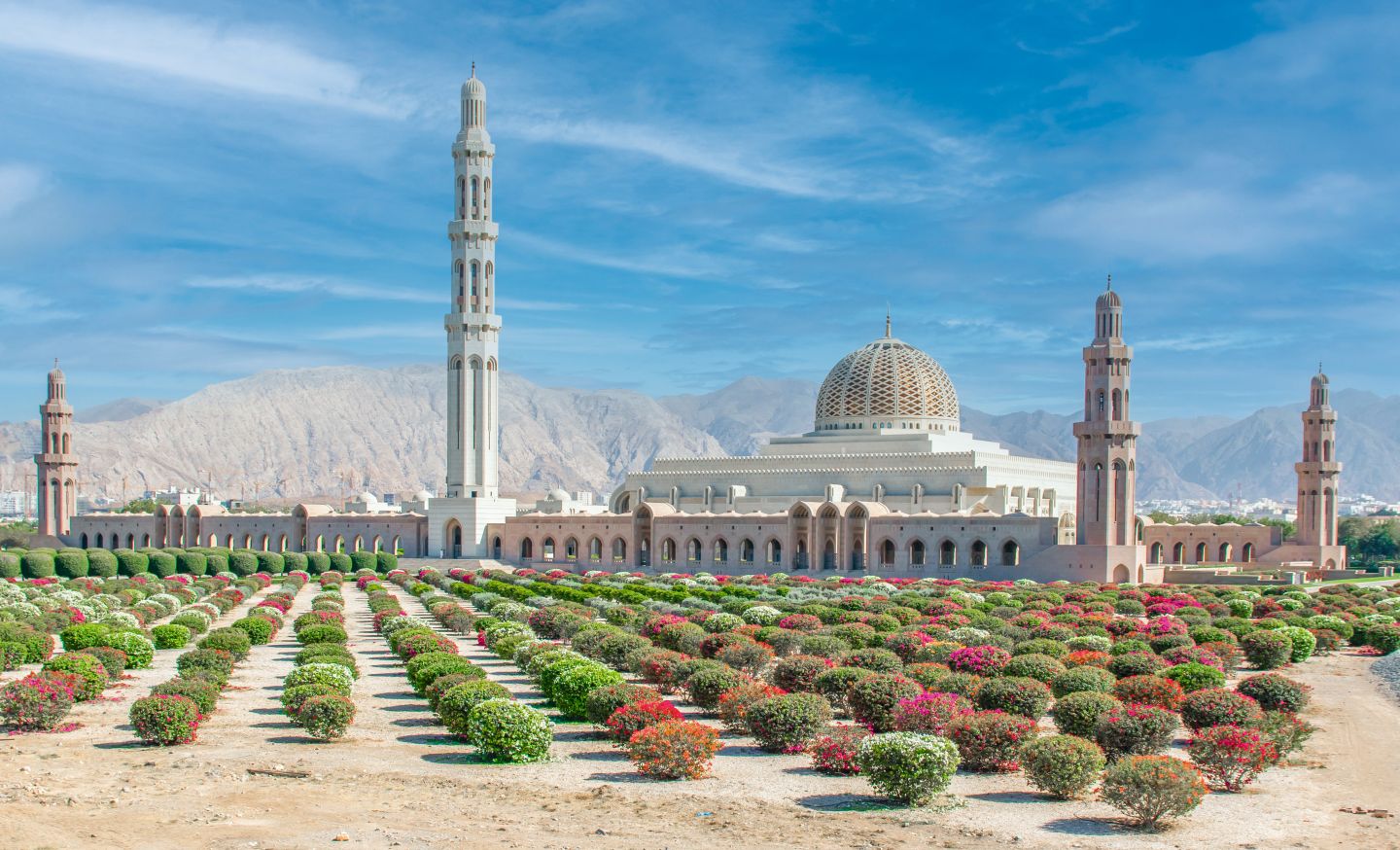 Sultan Qabus Moschee in Muscat in Oman