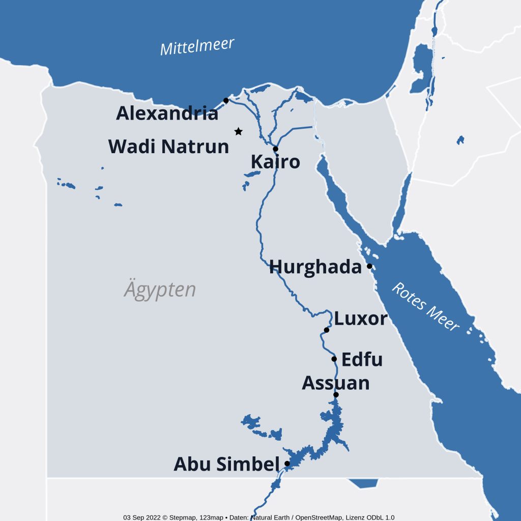 Karte Ägypten 2023
